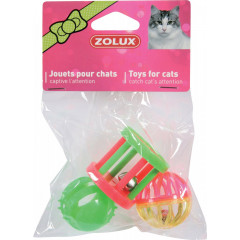 ZOLUX Zabawka dla kota - zestaw 3 różnych zabawek (4 cm)