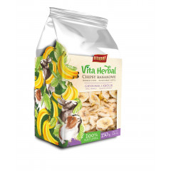 VITAPOL Vita Herbal dla gryzoni i królika - chipsy bananowe 150g