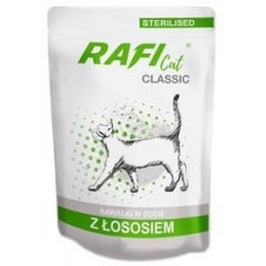 DOLINA NOTECI RAFI Classic Sterilised dla kota z łososiem (saszetka)