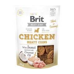 BRIT JERKY Chicken with Insect Meaty Coins
