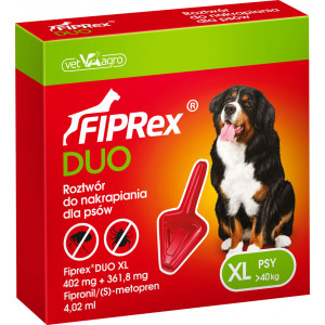 FIPREX DUO Krople XL (powyżej 40 kg) (1 pipeta x 4,02 ml)