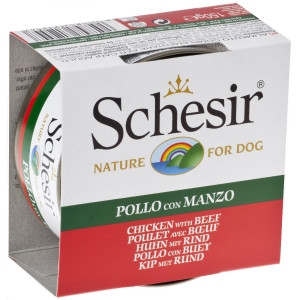 SCHESIR Filety z kurczaka z wołowiną w galaretce - puszka