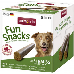 ANIMONDA Przysmak pałeczki Fun Snacks - struś 20 szt.