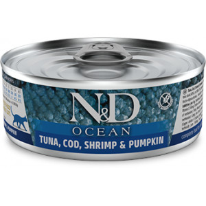 FARMINA ND Cat Ocean Tuna, Cod, Shrimp and Pumpkin Adult 80g
