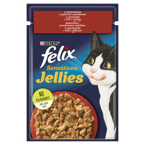 FELIX Sensations Jellies z wołowiną i pomidorami w galaretce 85g