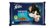 FELIX Fantastic Rybne smaki z warzywami: Łosoś z cukinią / Pstrąg z fasolką w galaretce 4x 85g