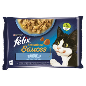 FELIX Sensations Sauces Rybne Smaki w sosie 4x 85g