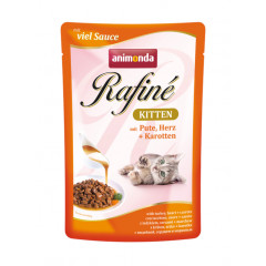 ANIMONDA Cat Rafine Kitten Sauce indyk, serca i marchewka