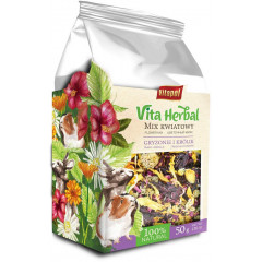 VITAPOL Vita Herbal dla gryzoni i królika - mix kwiatowy 50g