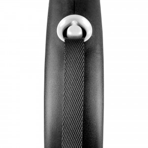 FLEXI Smycz automatyczna Black Design L taśma 5 m do 50kg