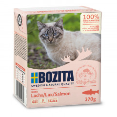 BOZITA Łosoś - kawałeczki mięsa dla kotów 370g (sos)
