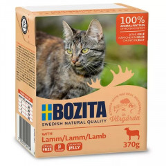 BOZITA Jagnięcina - kawałeczki mięsa dla kotów 370g (galaretka)