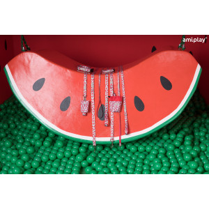 AMIPLAY Smycz regulowana 7 in 1 BeHappy - Watermelon