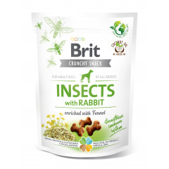 BRIT CARE DOG CRUNCHY SNACK Insects with Rabbit 200g