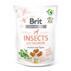 BRIT CARE DOG CRUNCHY SNACK Insects with Salmon 200g