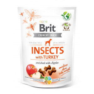 BRIT CARE DOG CRUNCHY SNACK Insects with Turkey 200g