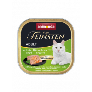 ANIMONDA Cat Vom Feinsten Adult Gourmet Centre - Z indykiem, piersią kurczaka i ziołami