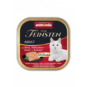ANIMONDA Cat Vom Feinsten Adult Gourmet Centre - Z wołowiną, piersią kurczaka i ziołami