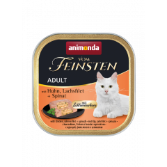 ANIMONDA Cat Vom Feinsten Adult Gourmet Centre - Z kurczakiem, filetem z łososia i szpinakiem