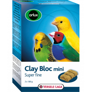 VERSELE-LAGA Orlux Clay Bloc Mini - kostka gliniana dla małych ptaków 540g