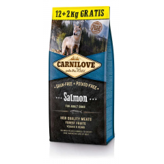 CARNILOVE Grain-Free Adult Salmon - Łosoś 12kg + 2kg GRATIS