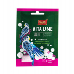 VITAPOL Vitaline Jodowe perełki dla papugi falistej 20g