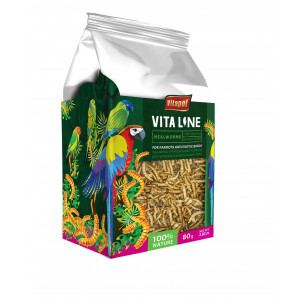 VITAPOL Vitaline Larwy mącznika dla papug i ptaków egzotycznych 80 g