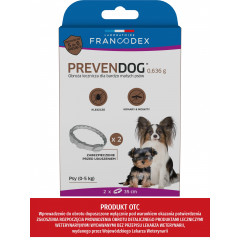 FRANCODEX Obroża biobójcza Prevendog 35 cm dla bardzo małych psów do 5 kg - 2 szt.