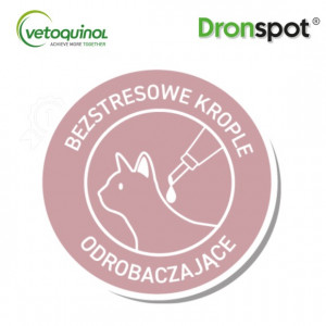 BAYER Dronspot 60mg (2 pipety) dla średnich kotów o wadze 2,5 do 5 kg