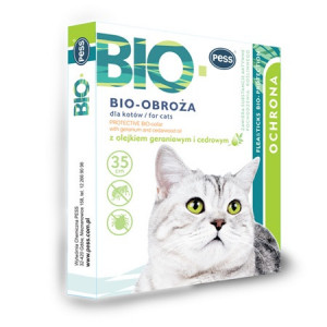 PESS Bio Obroża z olejkiem geraniowym dla kotów dł. 35cm
