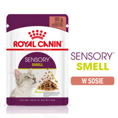 ROYAL CANIN Sensory Smell karma mokra - kawałki w sosie dla kotów dorosłych, pobudzająca wrażenia węchowe 85g