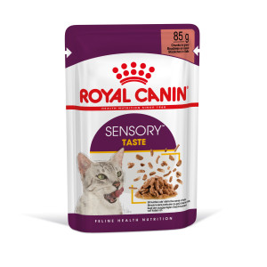 ROYAL CANIN Sensory Taste karma mokra - kawałki w sosie dla kotów dorosłych - pobudzająca wrażenia smakowe
