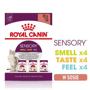 ROYAL CANIN Sensory Multipack (Smell, Taste, Feel) - kawałki w sosie dla kotów dorosłych 12x 85g