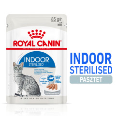 ROYAL CANIN Indoor Sterilised pasztet, karma mokra dla kotów dorosłych, sterylizowanych, przebywających wyłącznie w domu