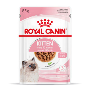 ROYAL CANIN Kitten Instinctive karma mokra w sosie dla kociąt do 12 miesiąca życia