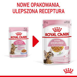 ROYAL CANIN Kitten Sterilised karma mokra w galaretce dla kociąt od 6 do 12 miesiąca życia, sterylizowanych