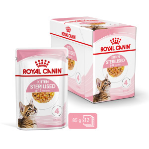 ROYAL CANIN Kitten Sterilised karma mokra w galaretce dla kociąt od 6 do 12 miesiąca życia, sterylizowanych