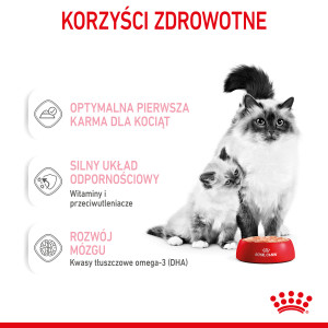 ROYAL CANIN Babycat Instinctive Mousse karma mokra – mus dla kociąt od odsadzenia do 4 miesiąca życia