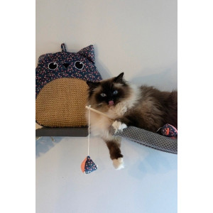 ZOLUX Zabawka dla kota ETHICAT wędka piramidka - kwiaty