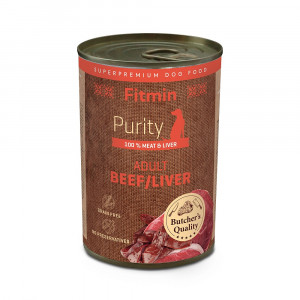 FITMIN Dog Purity Tin Beef / Liver 400g (puszka)