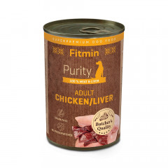 FITMIN Dog Purity Tin Chicken / Liver 400g (puszka)