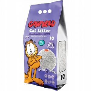 GARFIELD Żwirek bentonit dla kota 10l - lawendowy