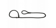 DINGO Smycz zaciskowa z linki Snake z regulowaną obrożą (1,2 cm x dł. 170 cm) - czarny