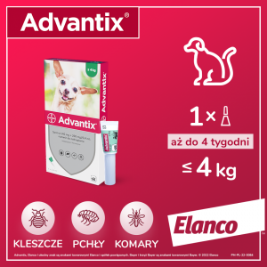 ELANCO Advantix Spot-on - mniej niż 4kg