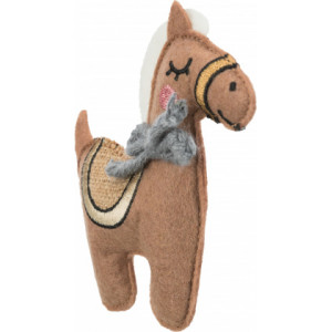 TRIXIE Koń - zabawka dla kota materiał/juta z kocimiętką 10 cm