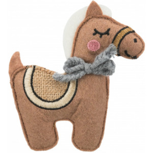 TRIXIE Koń - zabawka dla kota materiał/juta z kocimiętką 10 cm