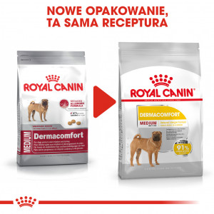 ROYAL CANIN Medium Dermacomfort karma sucha dla psów dorosłych, ras średnich, o wrażliwej skórze, skłonnej do podrażnień