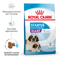 ROYAL CANIN Giant Starter Mother & Babydog karma sucha dla suk w ciąży i laktacji, szczeniąt ras olbrzymich