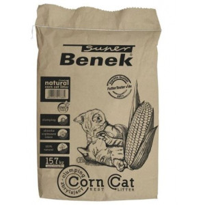 SUPER BENEK Corn Cat - Żwirek kukurydziany Naturalny