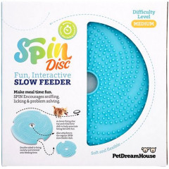 Pet Dream House Spin Lick Frisbee Blue Medium